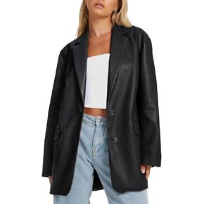 AUTOMET Womens Leather Jackets Going Out Outfits Faux Bomber Winter Coat Fall Fashion Clothes 2024