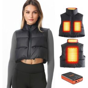 JYK Women's Heated Vest with Battery, Lightweight Heating Vest, Womens heated Coat