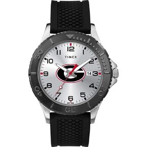 Timex Tribute Men's Collegiate Gamer 42mm Watch – Georgia Bulldogs with Black Silicone Strap
