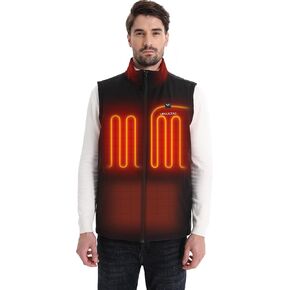 Venustas Softshell Heated Vest for Men, 10 Hrs Runtime, Electric Heating Golf Vest, lightweight windproof vest