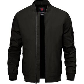 TBMPOY Men's Lightweight Bomber Jackets Light Track Jackets Casual Summer Windbreaker Outdoor Golf Fashion Coat for Men
