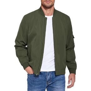 COOFANDY Men's Lightweight Bomber Jacket Casual Fashion Windbreaker Flight Zip Up Jackets Outdoor Coat