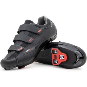 Tommaso Strada Mens Peloton Shoes with Pre-Installed Delta Cleats—Cycling Shoes for Men's—Cycling Shoes Delta Compatible—Indoor Cycling Shoes for Men—Cycling Road Bike Shoes—Spin Shoes Size US 11