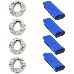 NATAKU 4 Pack C PAPA Mask Strap Covers for Resmed Headgear Strap & 4 Pack Mask Liners Full Face for Comfortable Sleep Ultimate Comfort Cushions for Sleep Apnea Users,C papa Supplies & Accessoy