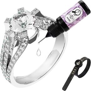 Ring Size Adjuster Adhesive with UV Light- Adjusts Any Ring Size, Easy Application & Removal, Ring Size Adjuster for Loose Ring, Ring Adjuster Glue, Ring Sizer