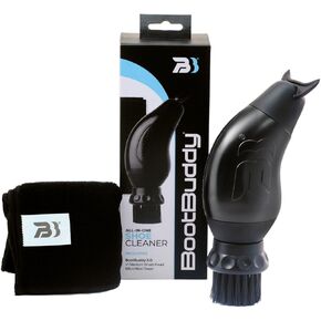 Boot Buddy Soccer Cleat Cleaner - Shoe & Boot Cleaner Brush - Effortlessly Cleans Cleats, Football Shoes, Hiking Boots, Golf Shoes & Other Outdoor Footwear in Minutes - Shoe Cleaning Kit - Black