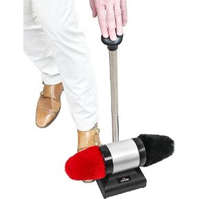 JOUNJIP Electric Shoe Shine Polisher with 100% Natural Lamb Wool Buffers