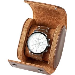 2 Watch Travel Case -Classic Leather Watch Case With Perfect Texture.(Watch Carrying Case Or Organizer For Storage And Display). Mens Watch Case for Travel Handcrafted by Craftsmen