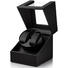 Watch Winder for Automatic Watches,Automatic Watch Winder Box,Double Watch Winder for Women's and Men's Watches with Quiet Japanese Mabuchi Motor