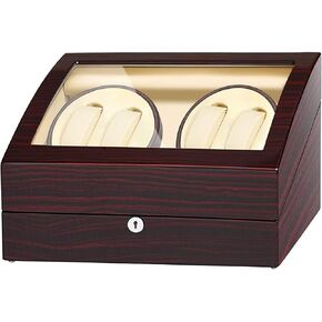 JUQEEN Watch Winder 4 with 6 Storages Ebony