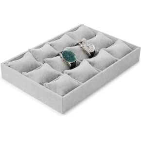 Jewelry Trays Watch Organizer Bracelet Display Case for Selling,Bracelet/Watch Tray for Show (Black Velevt)