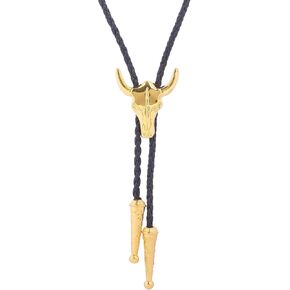 HUABOLA CALYN Native American Bolo tie Rodeo Cowboy Leather Necktie Western Bolo ties for Men Women