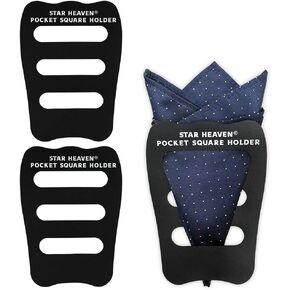 Pocket Squares Holder For Men, Best Accessories for Suits, Tuxedos,Vests and Dinner Jackets, 1/3/5/8Pack Assorted. (3-Pack)