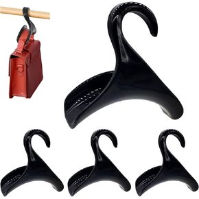 Bag Hanger, Purse Holder for Closet Black Backpack Hanger Hook for Organizer Storage Purses Tote Bag Backpacks Handbags(10 Pack)