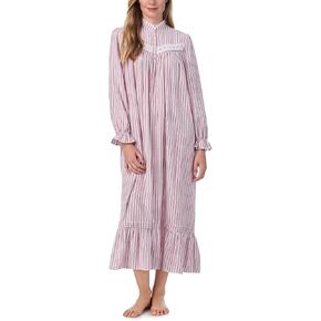 Eileen West Women's Cotton Rayon Flannel Long Sleeve High Neck Ballet Gown