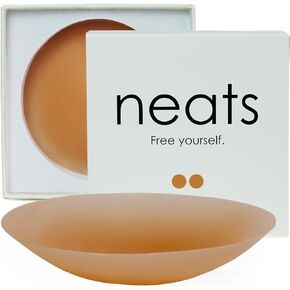 NEATS Nipple Covers for Women, Reusable & Hypoallergenic Adhesive Silicone Pasties