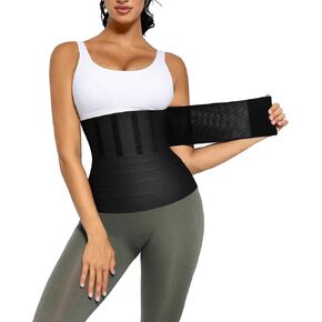 FeelinGirl Waist Trainer for Women & Men Breathable Tummy Control Waist Wrap Belt Elastic Bandage Belly Band