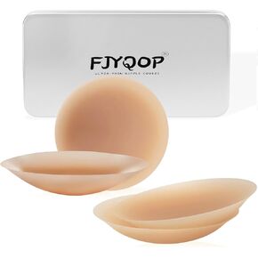 Cakes Nipple Covers 2 Pairs, Ultra-Thin Adhesive Seamless Nipple Pasties for Women Silicone Reusable Breast Petals