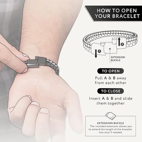 RTZN® Brown Leather Bracelet for Men – Premium Artisan Handcrafted Double Strand Braided Leather Bracelet – Authentic Stacked Brown Mens Leather Bracelet (Medium) in Kuwait