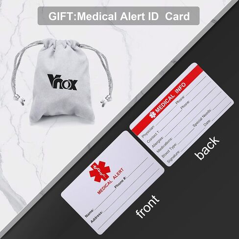 VNOX Blue Braided Leather Medical Symbol Caduceus with Magnetic Clasp Cuff Wristband Bracelet,6-8.3 Inches in Kuwait