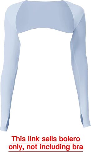 YEOREO Women Crop Top Long Sleeve Bolero Open Front Workout Cropped Shirts Sports Shrug in Saudi Arabia