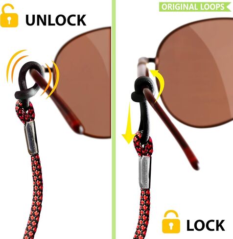 SIGONNA Eyeglasses String Holder Strap Cord - Eyeglass Chain for Men Women - Glasses Lanyard Holders Around Neck Sports in Kuwait