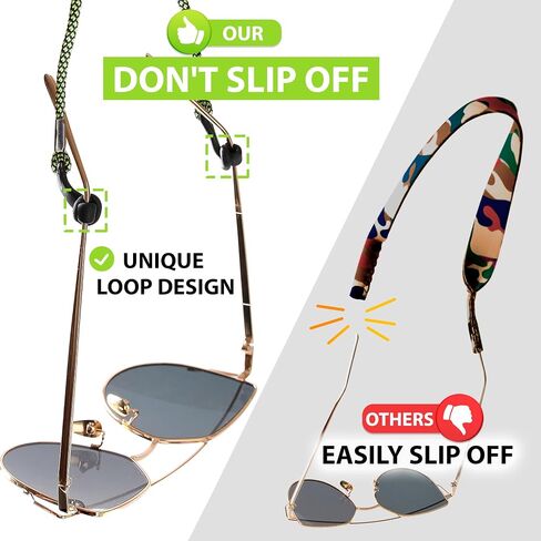 SIGONNA Eyeglasses String Holder Strap Cord - Eyeglass Chain for Men Women - Glasses Lanyard Holders Around Neck Sports in Kuwait