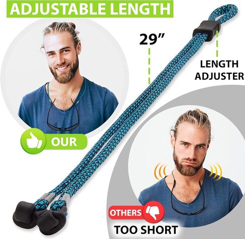 SIGONNA Eyeglasses String Holder Strap Cord - Eyeglass Chain for Men Women - Glasses Lanyard Holders Around Neck Sports in Kuwait