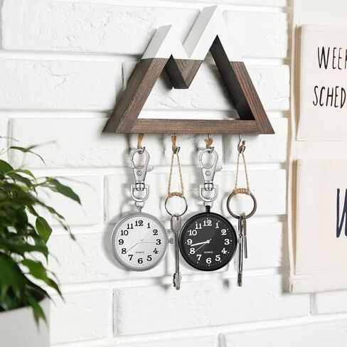 2 Pieces Quartz Pocket Watch with Key Buckle Round Pocket Watch Keychain Watch Portable Unisex Watch in Saudi Arabia