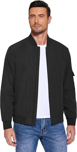 جاكيت رجالي من COOFANDY خفيف الوزن كاجوال أنيق ومضاد للرياح وسحاب للرحلات معطف خارجي in Kuwait