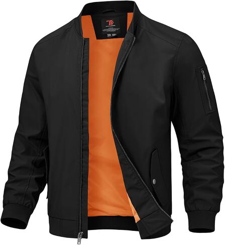 TBMPOY Men's Lightweight Bomber Jackets Light Track Jackets Casual Summer Windbreaker Outdoor Golf Fashion Coat for Men in Kuwait