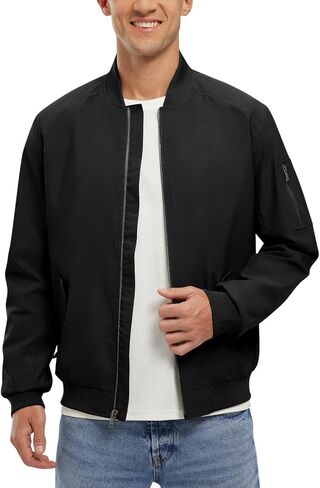 TBMPOY Men's Lightweight Bomber Jackets Light Track Jackets Casual Summer Windbreaker Outdoor Golf Fashion Coat for Men in Kuwait
