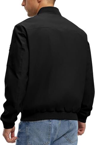 TBMPOY Men's Lightweight Bomber Jackets Light Track Jackets Casual Summer Windbreaker Outdoor Golf Fashion Coat for Men in Kuwait