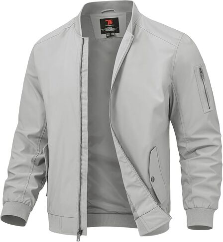 TBMPOY Men's Lightweight Bomber Jackets Light Track Jackets Casual Summer Windbreaker Outdoor Golf Fashion Coat for Men in Kuwait