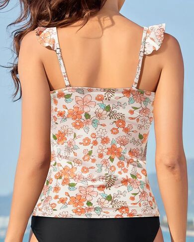 Tankini Tops for Women Swimwear - Tummy Control Bathing Suit Swim Ruffle Swimsuits Top No Bottom 2025 in Kuwait