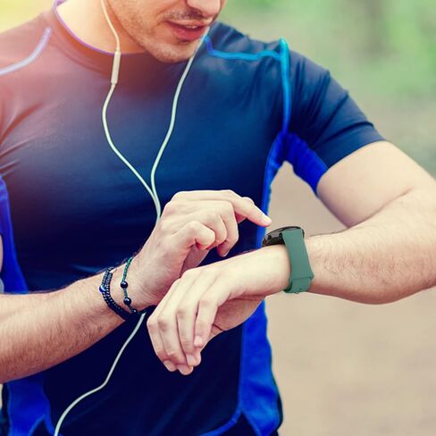 Amzpas 20mm 22mm Watch Bands Quick Release Watch Straps, 4 Pack Soft Silicone Replacement Sport Watch Wristbands for Women Men in Kuwait