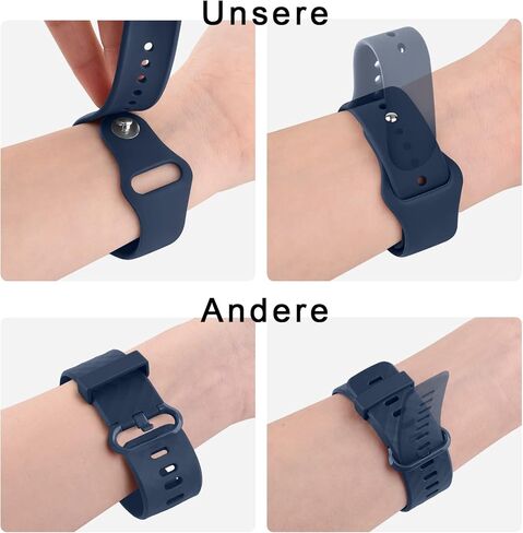 Amzpas 20mm 22mm Watch Bands Quick Release Watch Straps, 4 Pack Soft Silicone Replacement Sport Watch Wristbands for Women Men in Kuwait