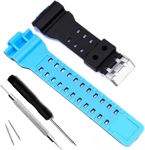 My Time OliBoPo Natural Resin Replacement Watch Band Strap for Casio Mens G-Shock GD120/GA-100/GA-110/GA-100C in Saudi Arabia