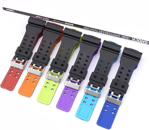 My Time OliBoPo Natural Resin Replacement Watch Band Strap for Casio Mens G-Shock GD120/GA-100/GA-110/GA-100C in Saudi Arabia