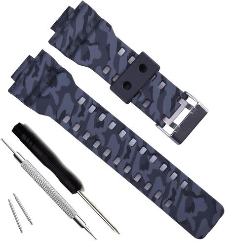 My Time OliBoPo Natural Resin Replacement Watch Band Strap for Casio Mens G-Shock GD120/GA-100/GA-110/GA-100C in Saudi Arabia