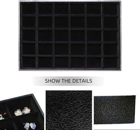 Wudygirl Ring Holder 100 Slots Ring Organizer Stackable Jewelry Tray for Drawer(100 Slots Ring) in Kuwait