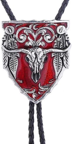 HUABOLA CALYN Bolo Ties for Men Western, 3D Cowboy Hat Bolo Tie-Vintage Cowboy Knight Boots Western Bola tie Necktie for Men in Kuwait