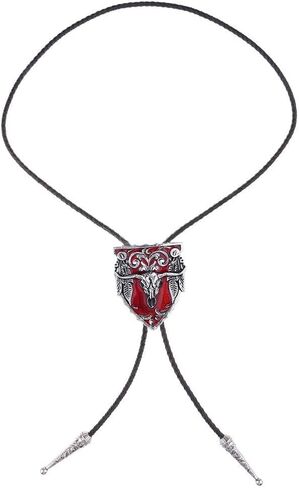 HUABOLA CALYN Bolo Ties for Men Western, 3D Cowboy Hat Bolo Tie-Vintage Cowboy Knight Boots Western Bola tie Necktie for Men in Kuwait