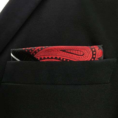 S&W SHLAX&WING مربعات جيب مخططة بيزلي للرجال حفلة منديل مخططة in Kuwait