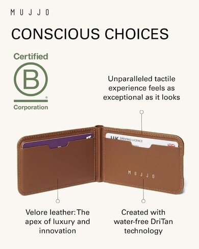 Mujjo Magsafe Compatible Leather Wallet Stand - Tan in Kuwait