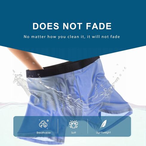 BAMBOO COOL Men's Underwear Boxer Briefs Fly with Built-in 3D Pouch Comfortable Cool Underwear for Men 4 Pack in Saudi Arabia
