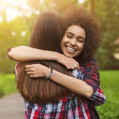 HGDEER Elephant Gifts for Women, Natural Stone Inspiration Strong Elephant Bracelet for Women in Kuwait