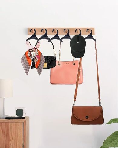 Bag Hanger, Purse Holder for Closet Black Backpack Hanger Hook for Organizer Storage Purses Tote Bag Backpacks Handbags(10 Pack) in Saudi Arabia