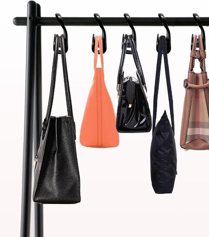 Bag Hanger, Purse Holder for Closet Black Backpack Hanger Hook for Organizer Storage Purses Tote Bag Backpacks Handbags(10 Pack) in Saudi Arabia