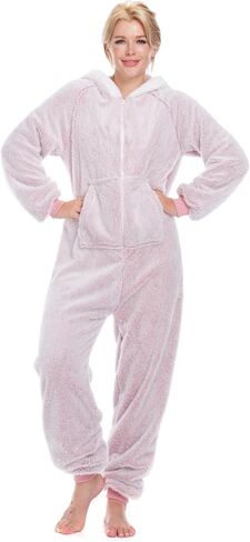 Onesie Pajamas for Women Fleece Womens Onesie Pajamas, Fuzzy Pajama Onesies for Women in Kuwait